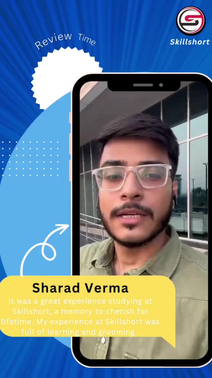Sharad Verma, Skillshort student video review